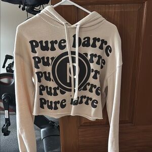Pure Barre Cream Hoodie Sweater